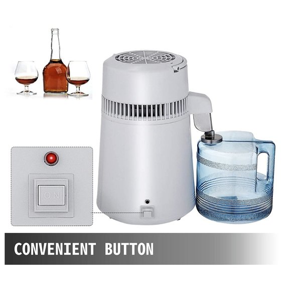 Pure Water Distiller 750W Purifier Filter Fully Upgraded 1.1 Gal /4L - Picture 3 of 9